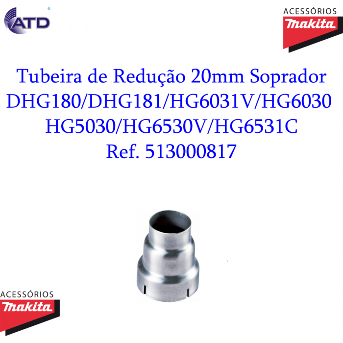 Tubeira de Redução 20mm Soprador Térmico MAKITA