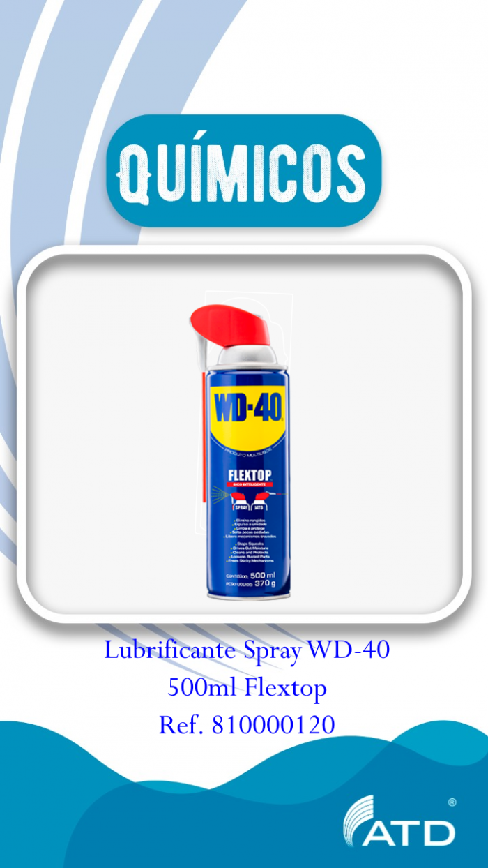 Lubrificante Spray WD-40® Flextop 500ml