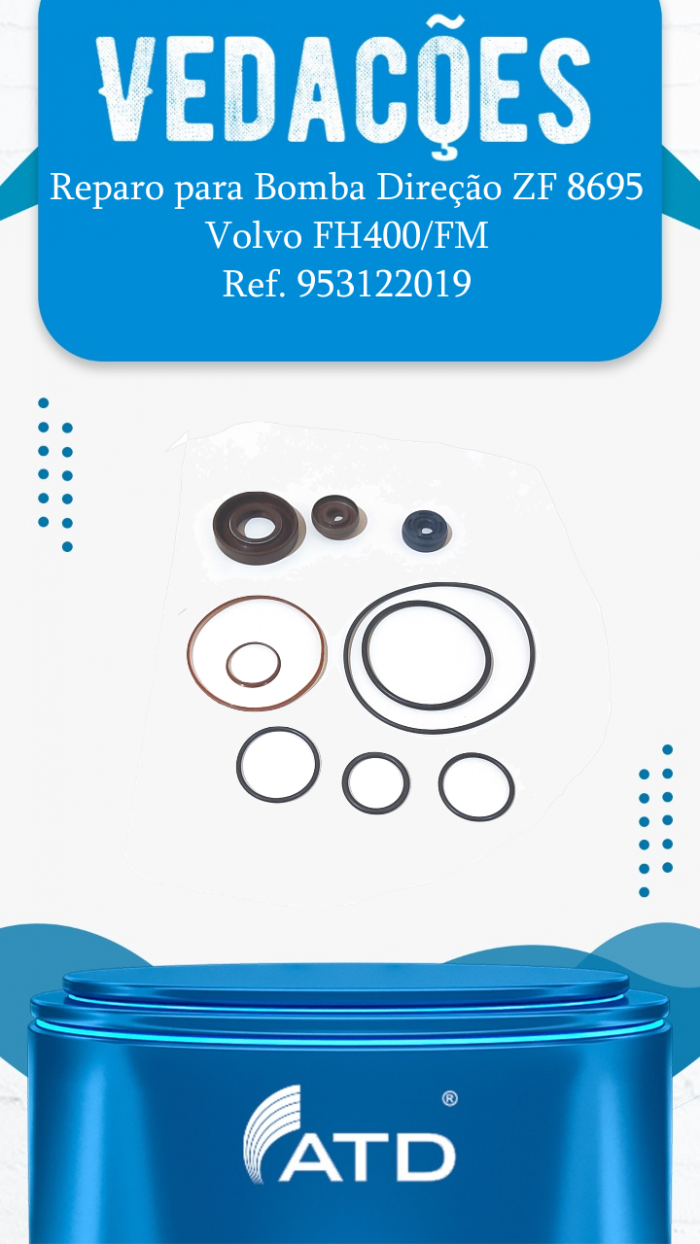 Reparo para Bomba Direção ZF 8695 Volvo FH400/FM