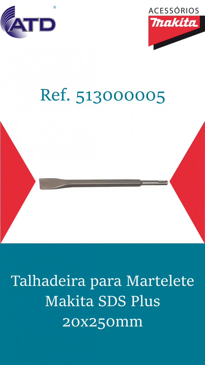 Talhadeira para Martelete Makita SDS Plus