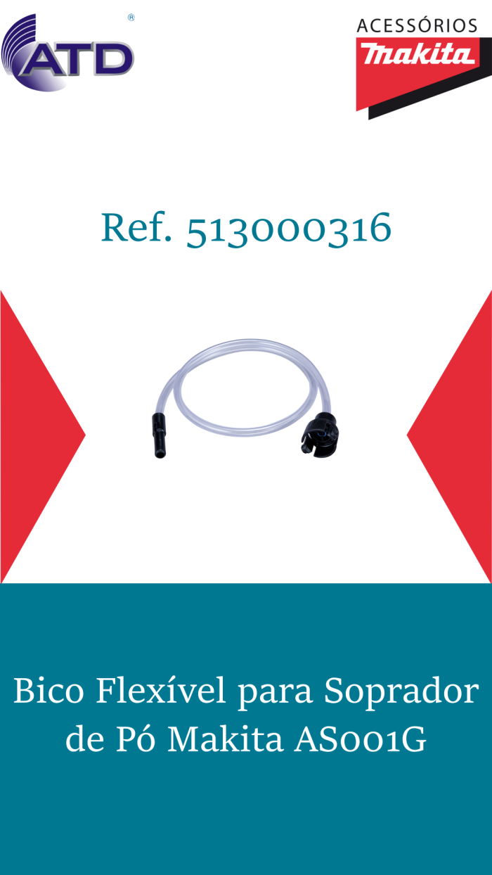 Bico Flexível para Soprador Makita AS001G