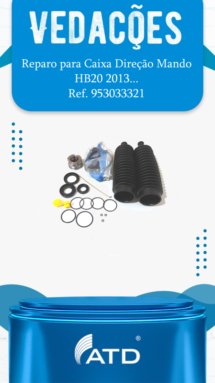 Reparo para Caixa Direção MANDO HB20 2013...
