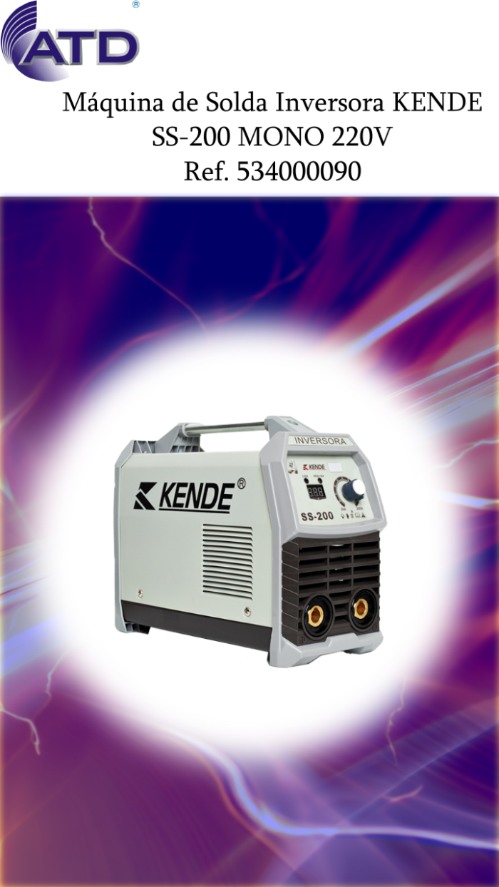 Máquina de Solda Inversora KENDE SS-200 MONO 220V