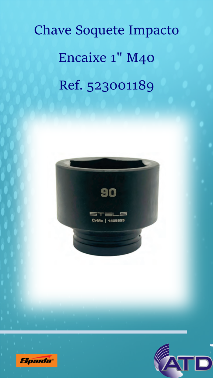 Chave Soquete de Impacto Encaixe 1" M40  STELS