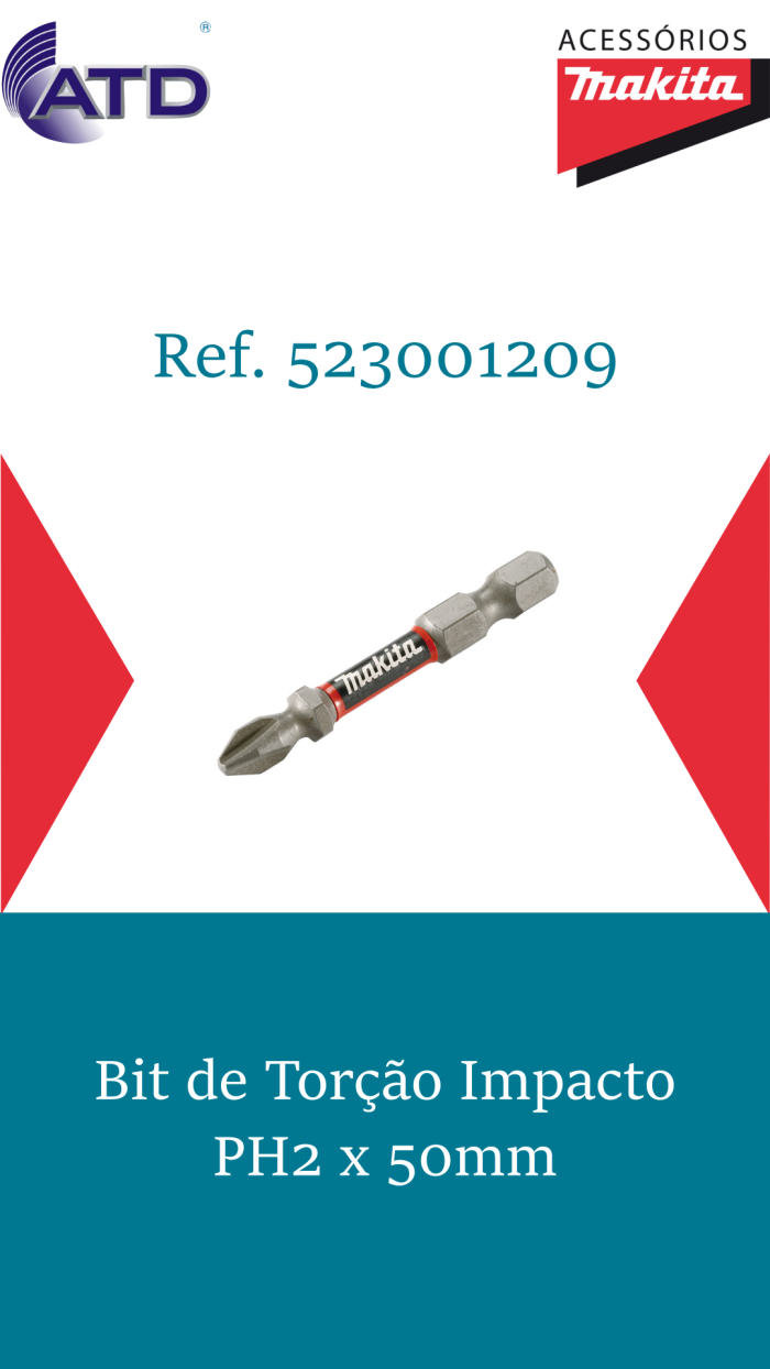 Bit de Torção de Impacto PH2x50mm   MAKITA