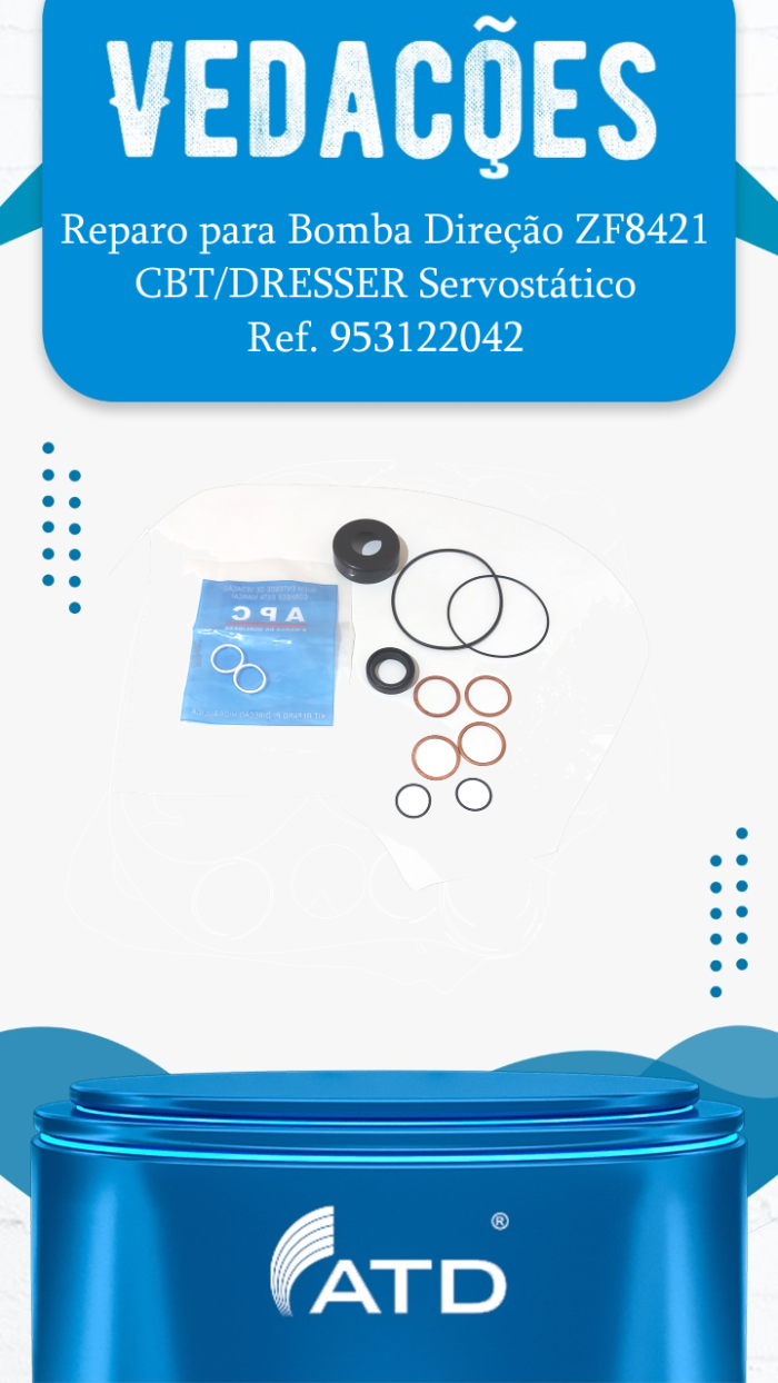Reparo para Bomba Direção ZF8421 Servostático CBT/DRESSER