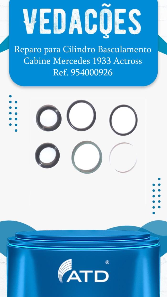 Reparo para Cilindro Basculamento Cabine Mercedes 1933 Actross