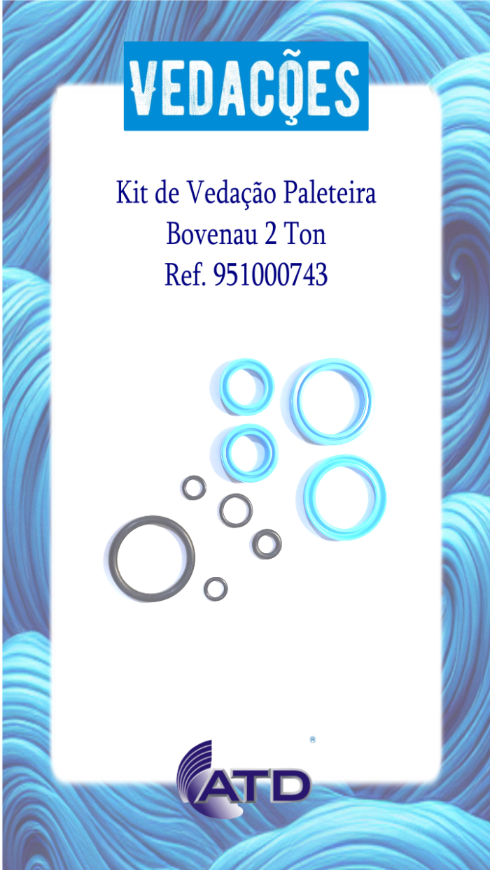 Kit de Vedação Paleteira Bovenau 2ton
