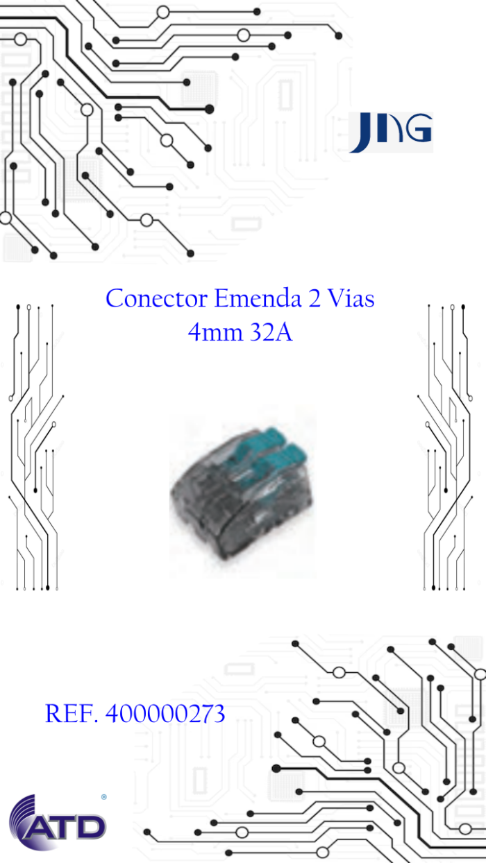 Conector Emenda 2 Vias 4mm 32A