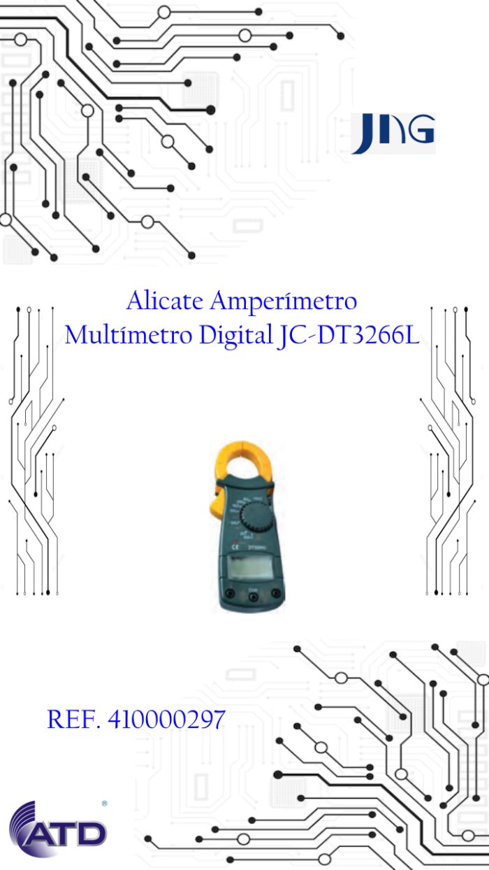 Alicate Amperímetro/Multímetro Digital   JNG