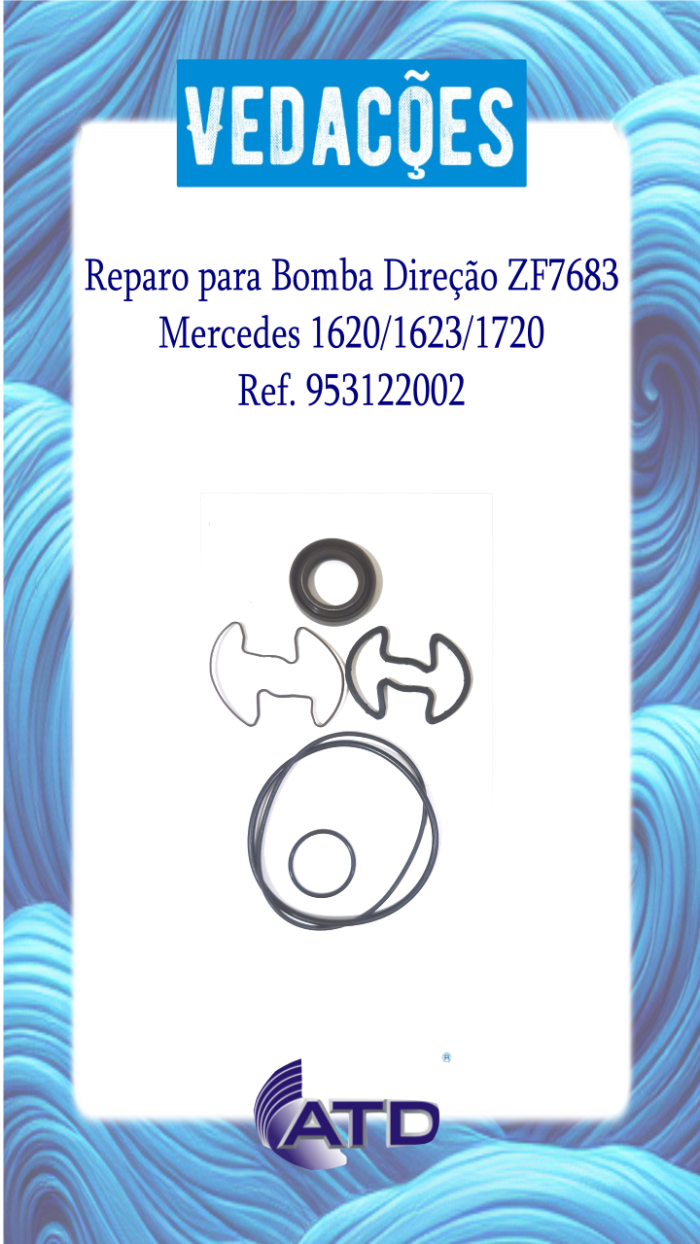 Reparo para Bomba Direção ZF7683 Mercedes