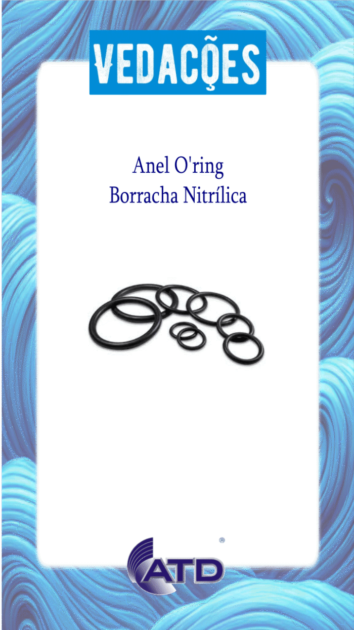 Anel o´ring em Borracha Nitrílica 70Shore